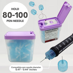 FinePro 0.2L container holds 100 needles safely