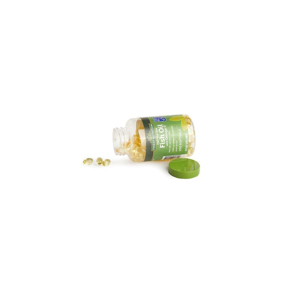 Finest Nutrition half-size softgels arranged for quick, gentle dosing