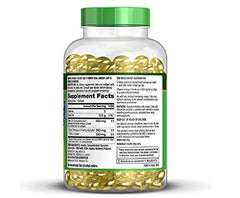 Finest Nutrition half-sized fish oil softgels highlight 330 mg EPA + DHA per capsule.