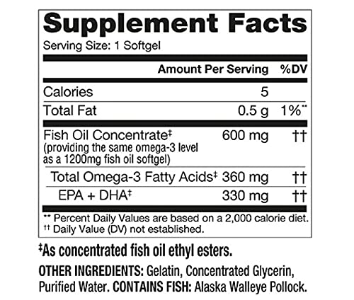 Finest Nutrition wild-caught Alaskan fish oil illustrates USA-sourced purity.