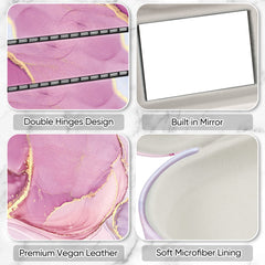 FINTIE built-in mirror for easy wearing and touch-ups.
