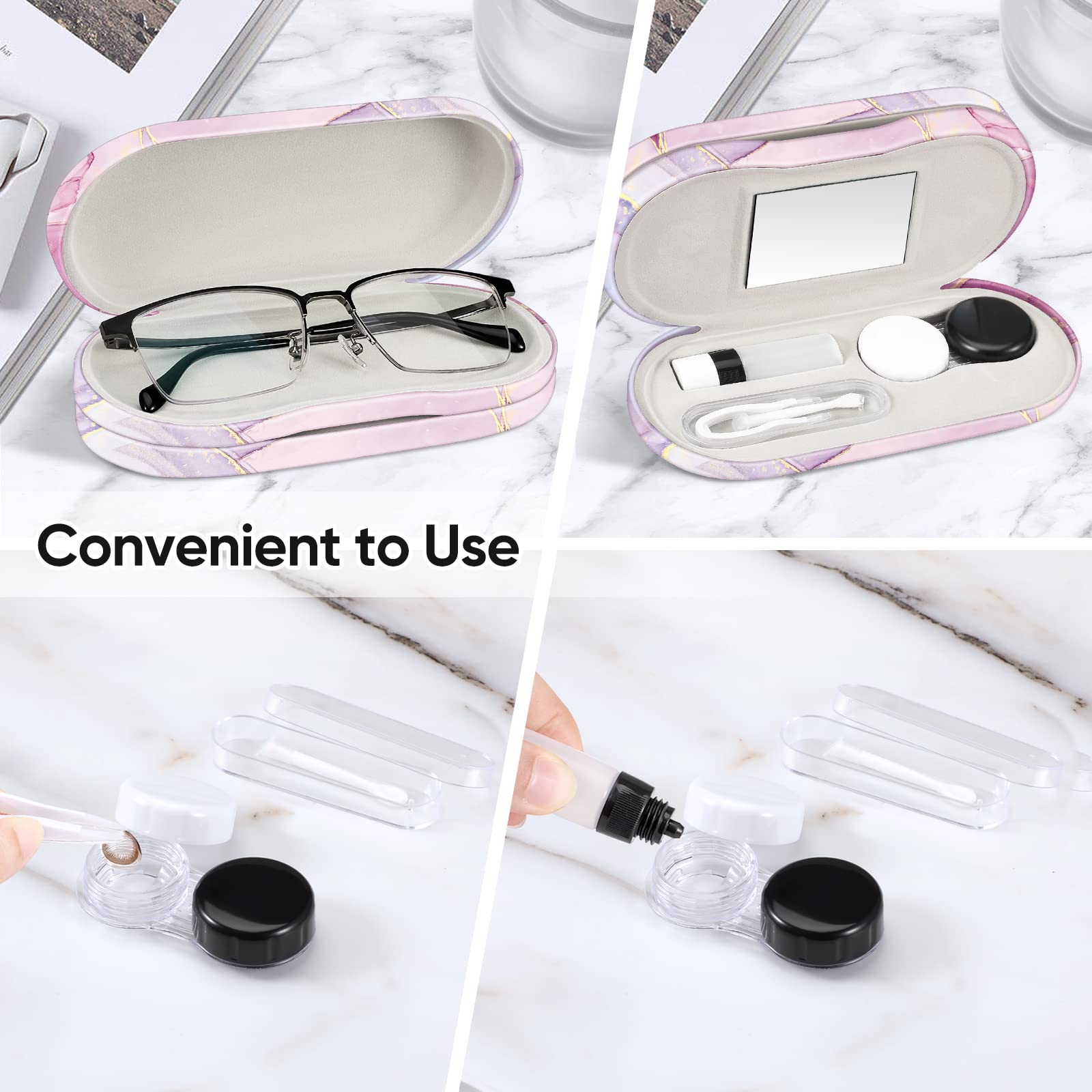 FINTIE tweezer and solution bottle kit for on-the-go lens care.