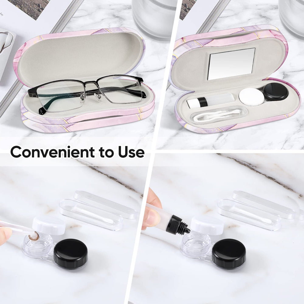 FINTIE tweezer and solution bottle kit for on-the-go lens care.