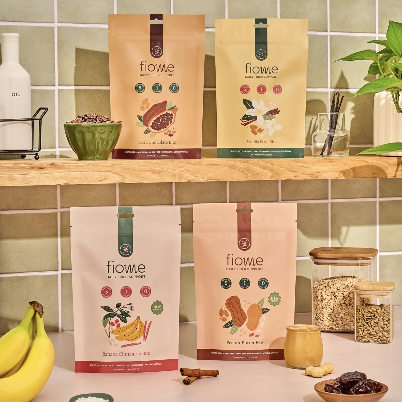 Fiome Fiber Bites nutrition panel for informed daily choices