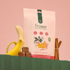 Fiome Fiber Bites on-the-go snack fits in a bag or desk