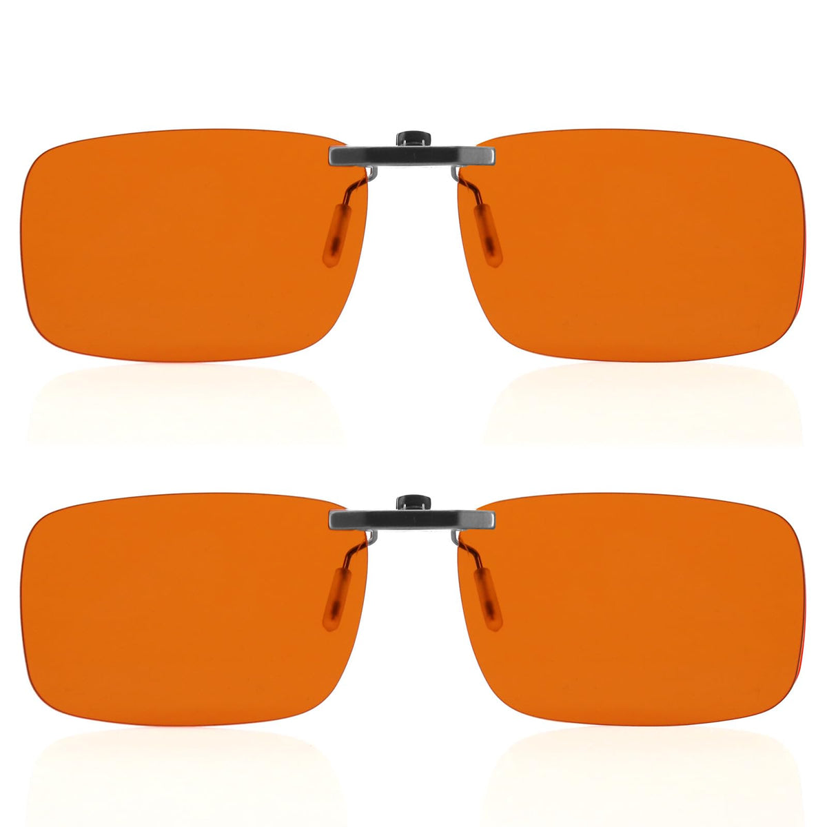 FIONOFY clip-on blue-light blocking lenses reduce screen glare for focused work.