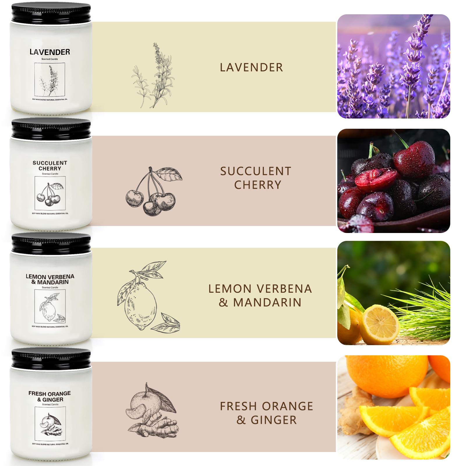 FIQNPAU lavender candle close-up, soothing fragrance for relaxing evenings.
