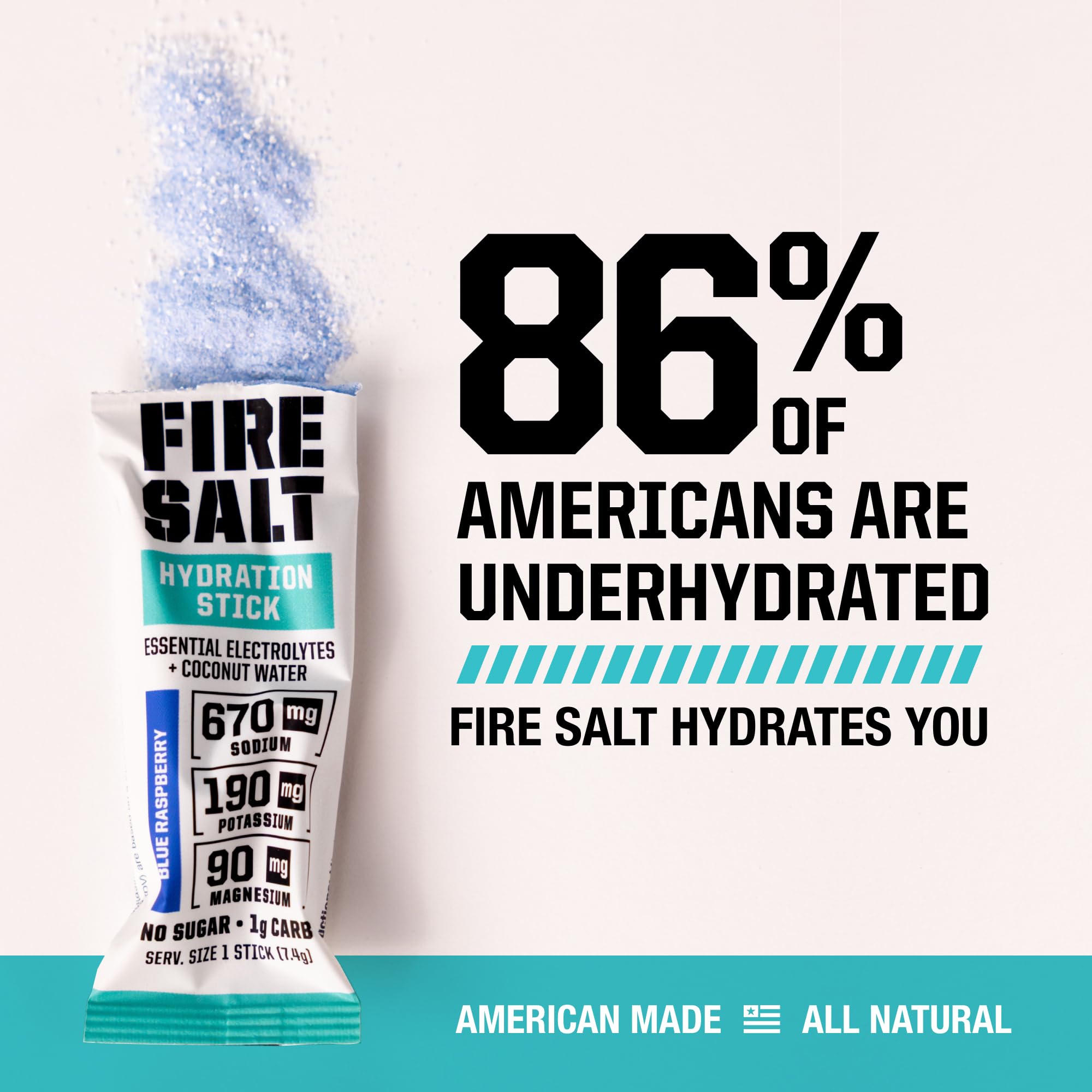 Fire Science Fire Salt Hydration Sticks outdoor-use scene highlighting portability