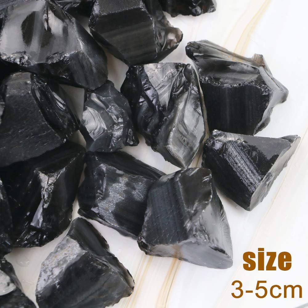 Fireboomoon natural obsidian chunk in irregular shape for tumbling