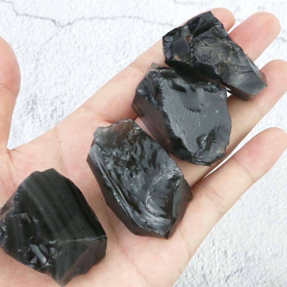 Fireboomoon black obsidian piece ideal for wire wrapping projects