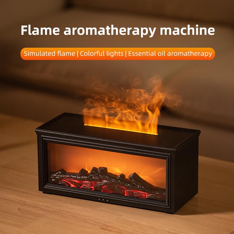 Fireplace Diffuser 280ml with seven LED lights enhances room mood