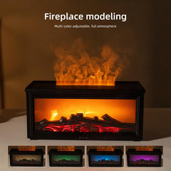 Fireplace Diffuser timer options help schedule fragrance and humidity