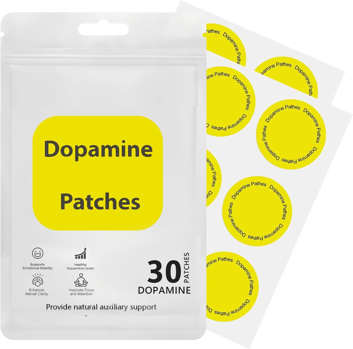 Firmora dopamine patches pack front view for daily focus and balance
