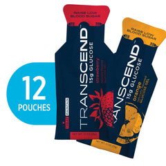 First Aid Global Transcend glucose gel in hand for on-the-go fueling