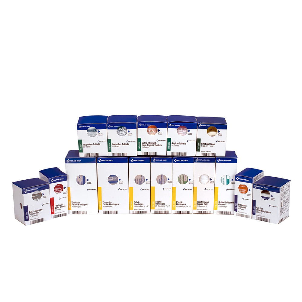 First Aid Only SmartCompliance refill front view for quick access to supplies