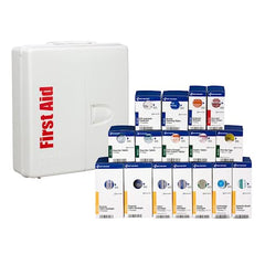First Aid Only wall mount cabinet placed in workplace