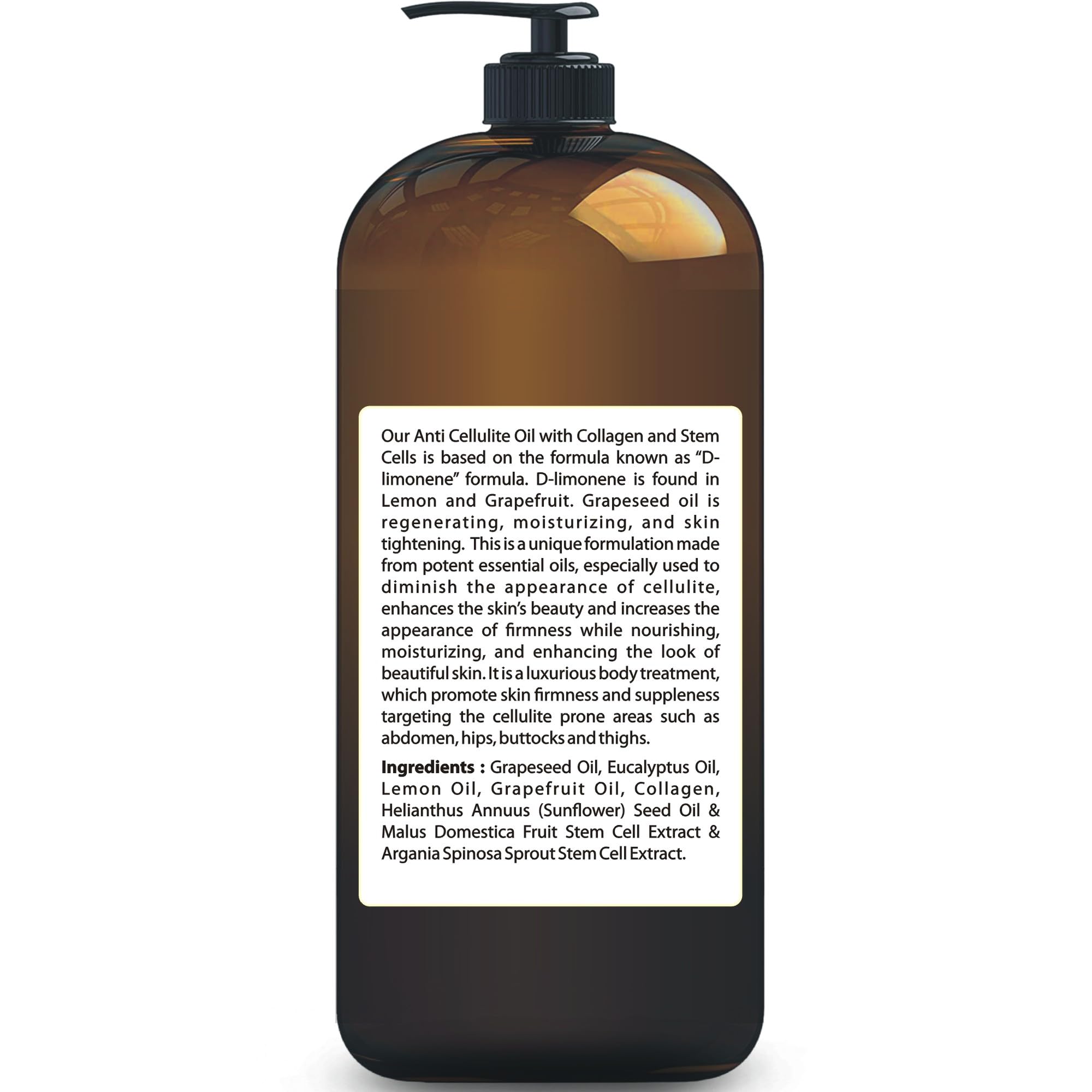 First Botany lightweight oil absorbs quickly for easy daily use on hips and thighs