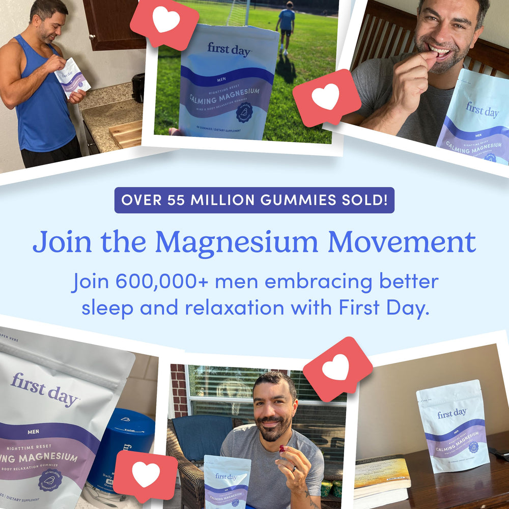 First Day Men’s Nighttime Reset vegan-friendly allergen-free gummies for sensitive diets