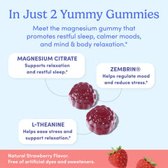 First Day Nighttime Reset nutrition facts with magnesium citrate and ingredients.