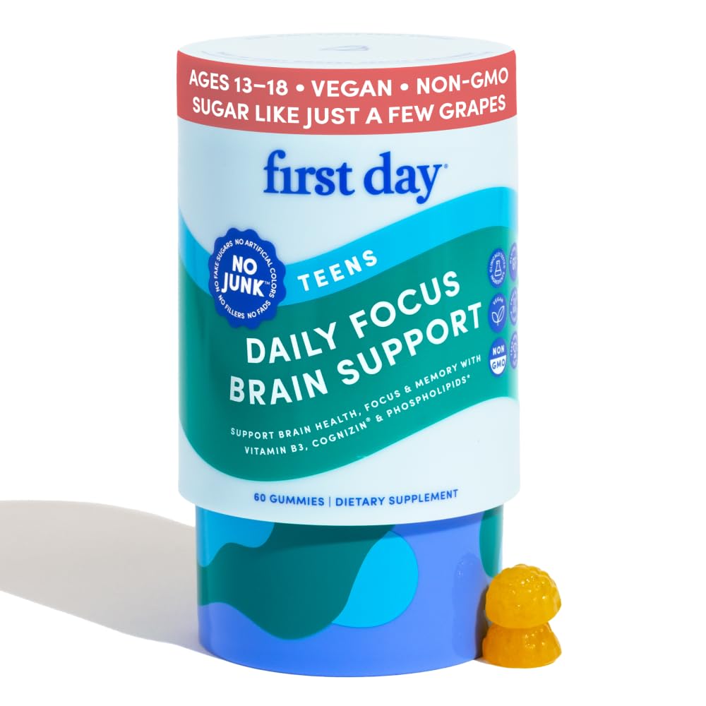 FIRST DAY bottle being poured gummies into hand.