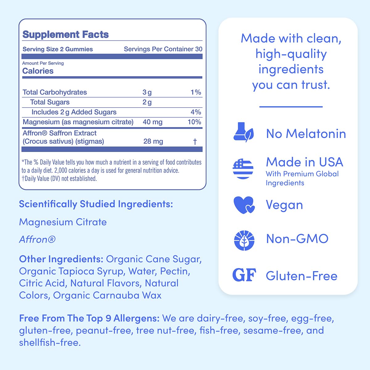First Day Teens' Nighttime Reset serving spoon suggests simple nightly dosing.