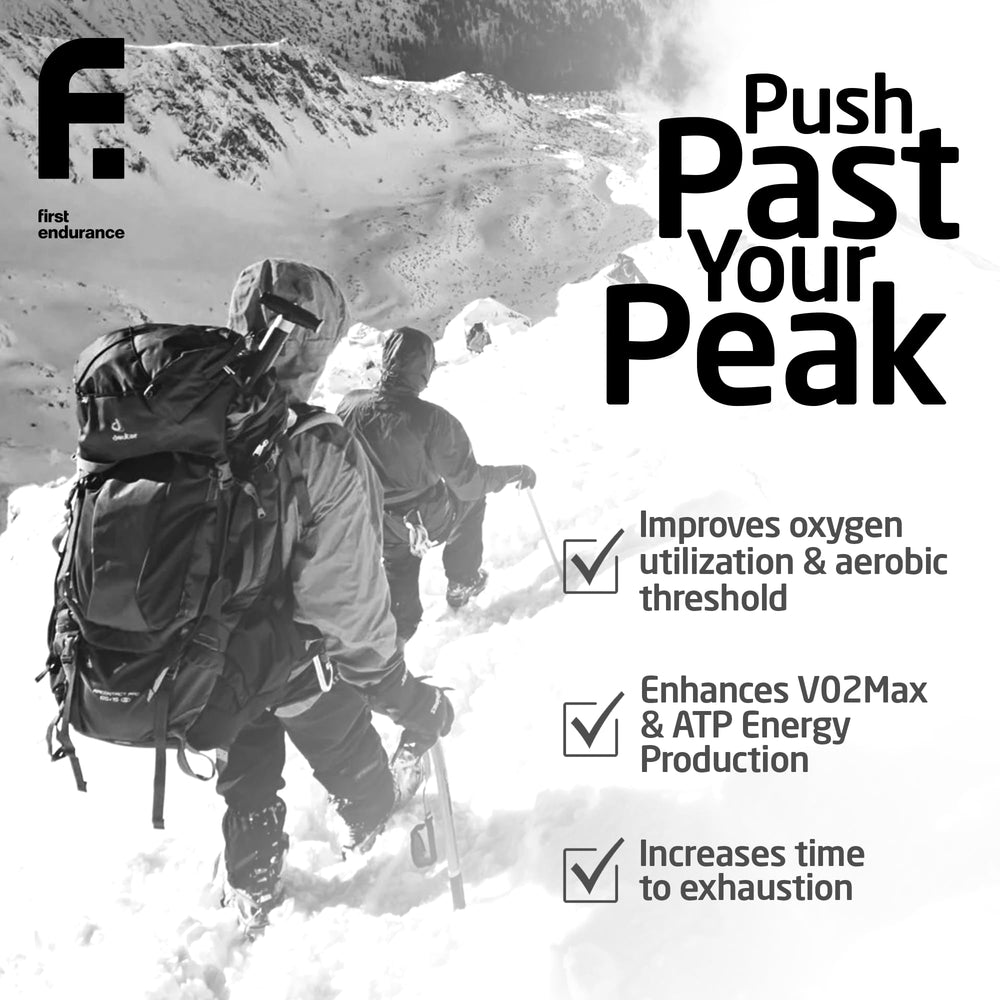 FIRST ENDURANCE OptygenHP bottle pour illustrates easy dosing for workouts.