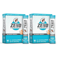 First Leaf G Zero packets in Glacier Freeze for sugar-free hydration during workouts