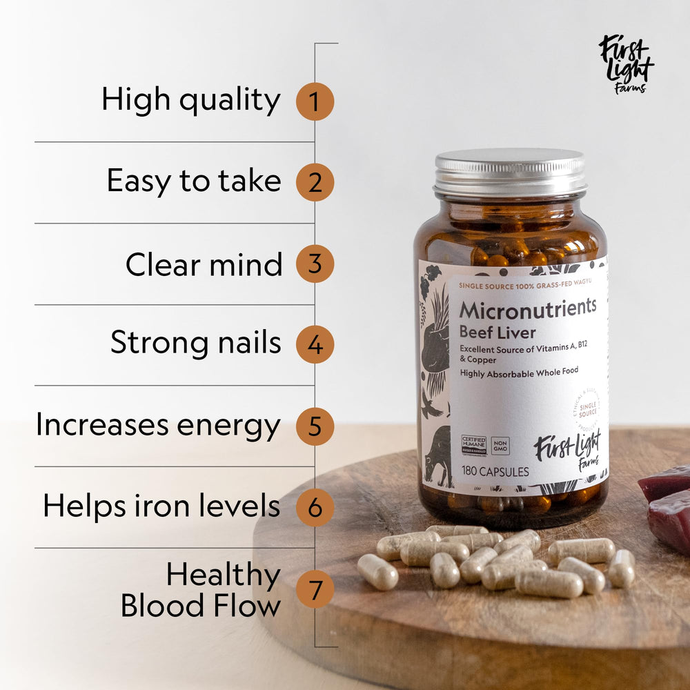 First Light daily-use capsules ready for a simple wellness routine