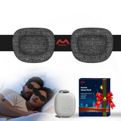 Mascarilla para dormir Fismool con diseño ergonómico para descanso cómodo.