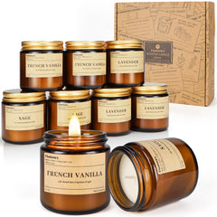 fissiworx vanilla candle glow in amber jar for cozy spaces