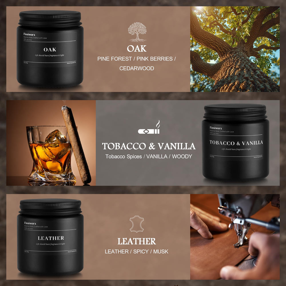 FISSIWORX Oak candle jar evokes whiskey warmth in sophisticated spaces