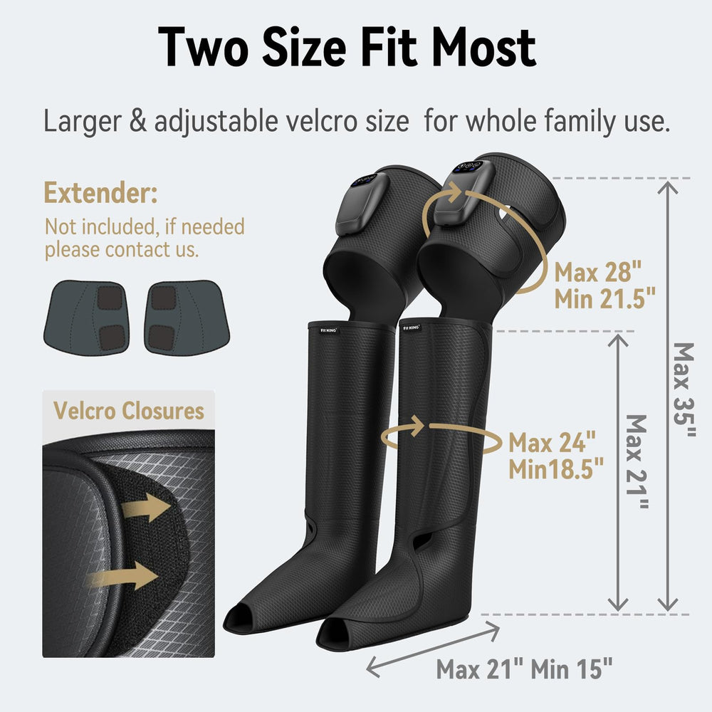Fit King offers 10 programs with 3 modes for customizable comfort.
