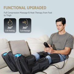 FIT KING Massager full-leg coverage enables sequential compression for soothing relief.