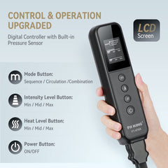 FIT KING Built-in pressure sensor auto-adjusts massage intensity.
