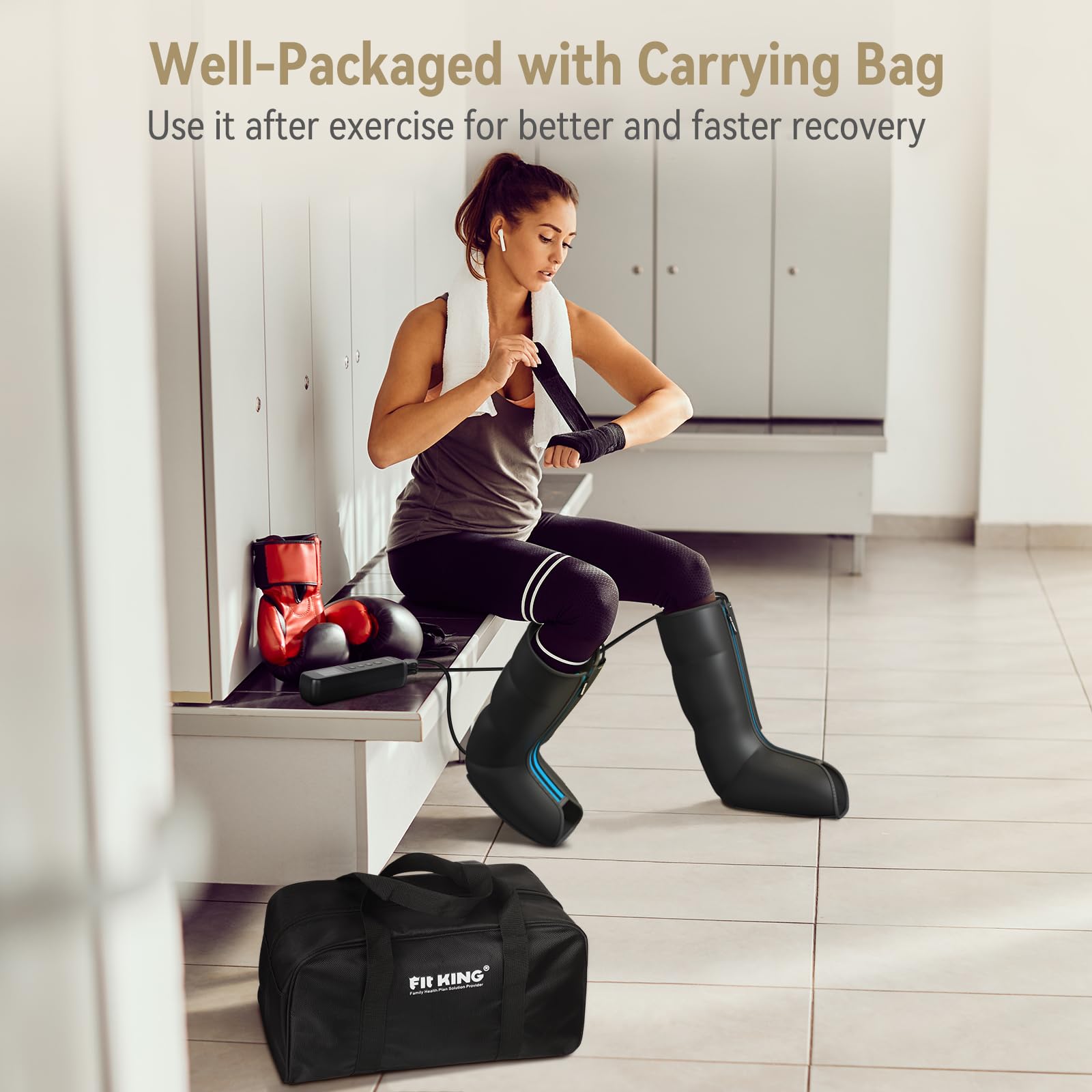 Carry bag included for portable massage at home, office, or gym.