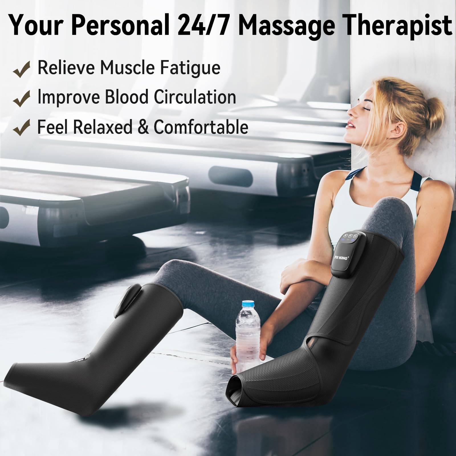FIT KING foot massage wraps separate-use image demonstrates sharing for family relaxation