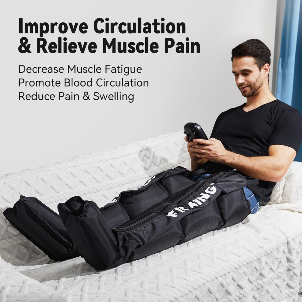 FIT KING four independent air channels provide even pressure across leg regions