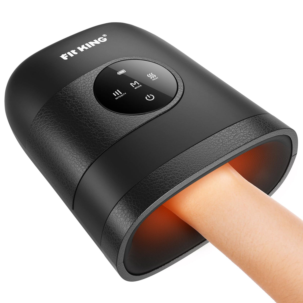 Fit King Hand Massager with heat therapy for relaxed hands after work