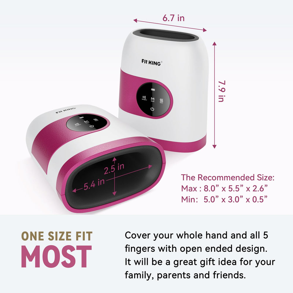 FIT KING hand massager touch screen control for easy adjustments