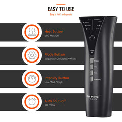 FIT KING display shows two heating levels for warm, relaxing relief