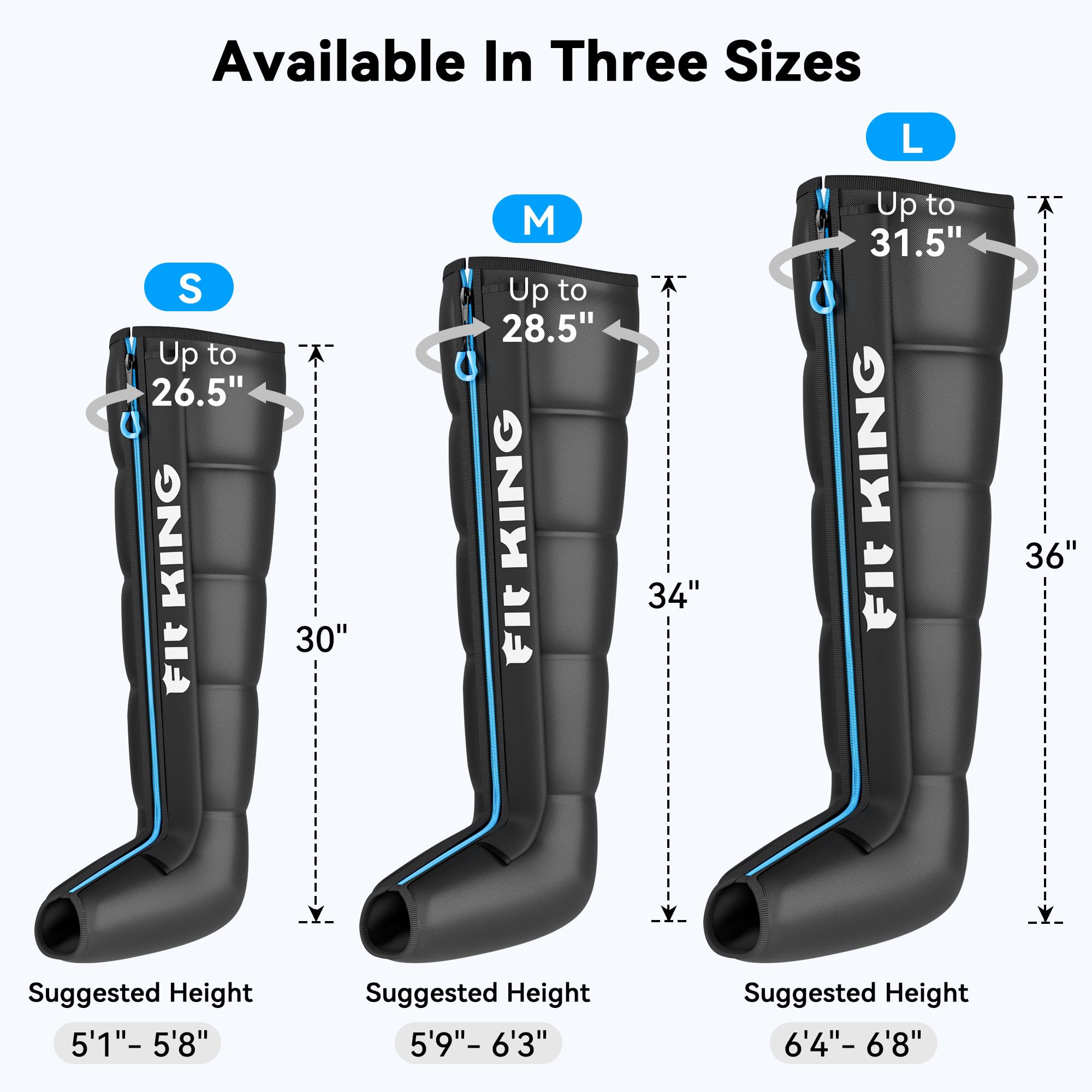 FIT KING multi-zone-massage-settings enable tailored recovery options