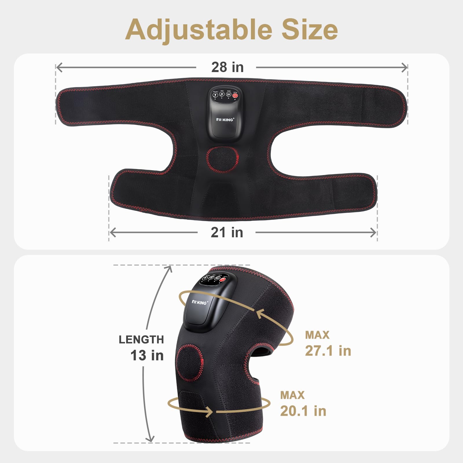 Plug-in operation of FIT KING knee massager for uninterrupted sessions.