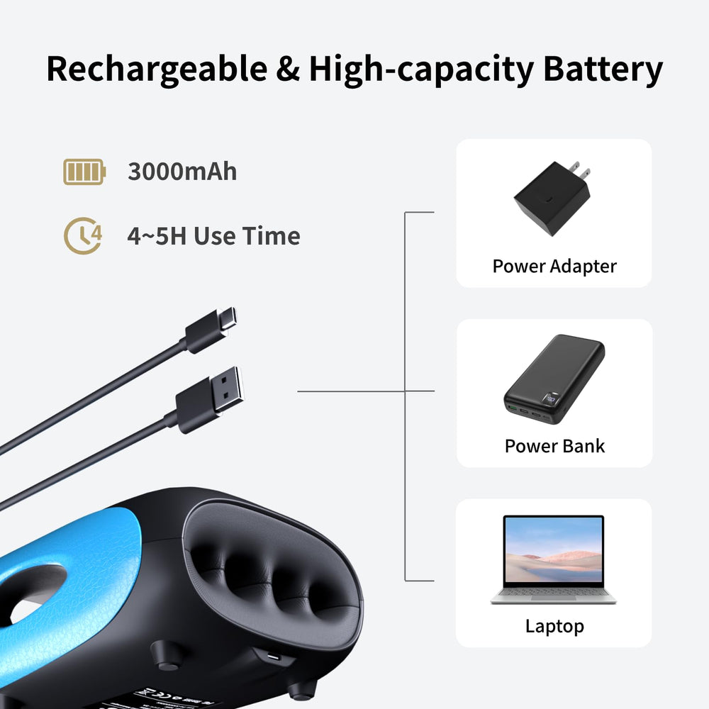 FIT KING portable massager shown for home, office, or travel use
