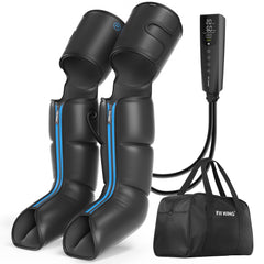 FIT KING rechargeable leg massager in compact design for easy portability.