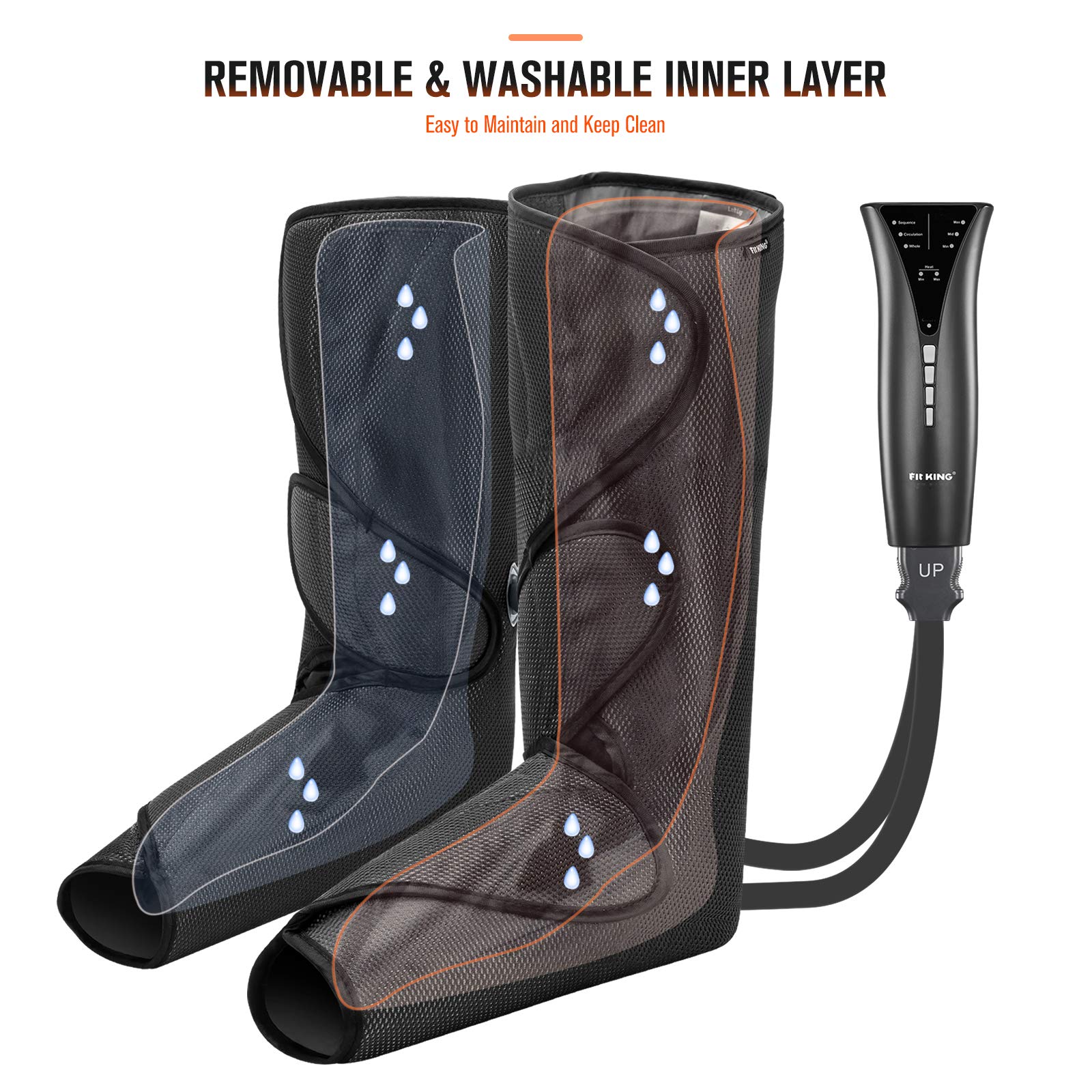 FIT KING breathable wraps with removable inner layers for easy cleaning