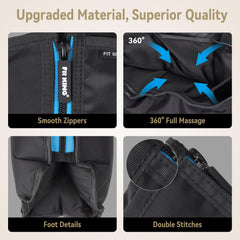 Fit King zipper design makes putting on and taking off easier.
