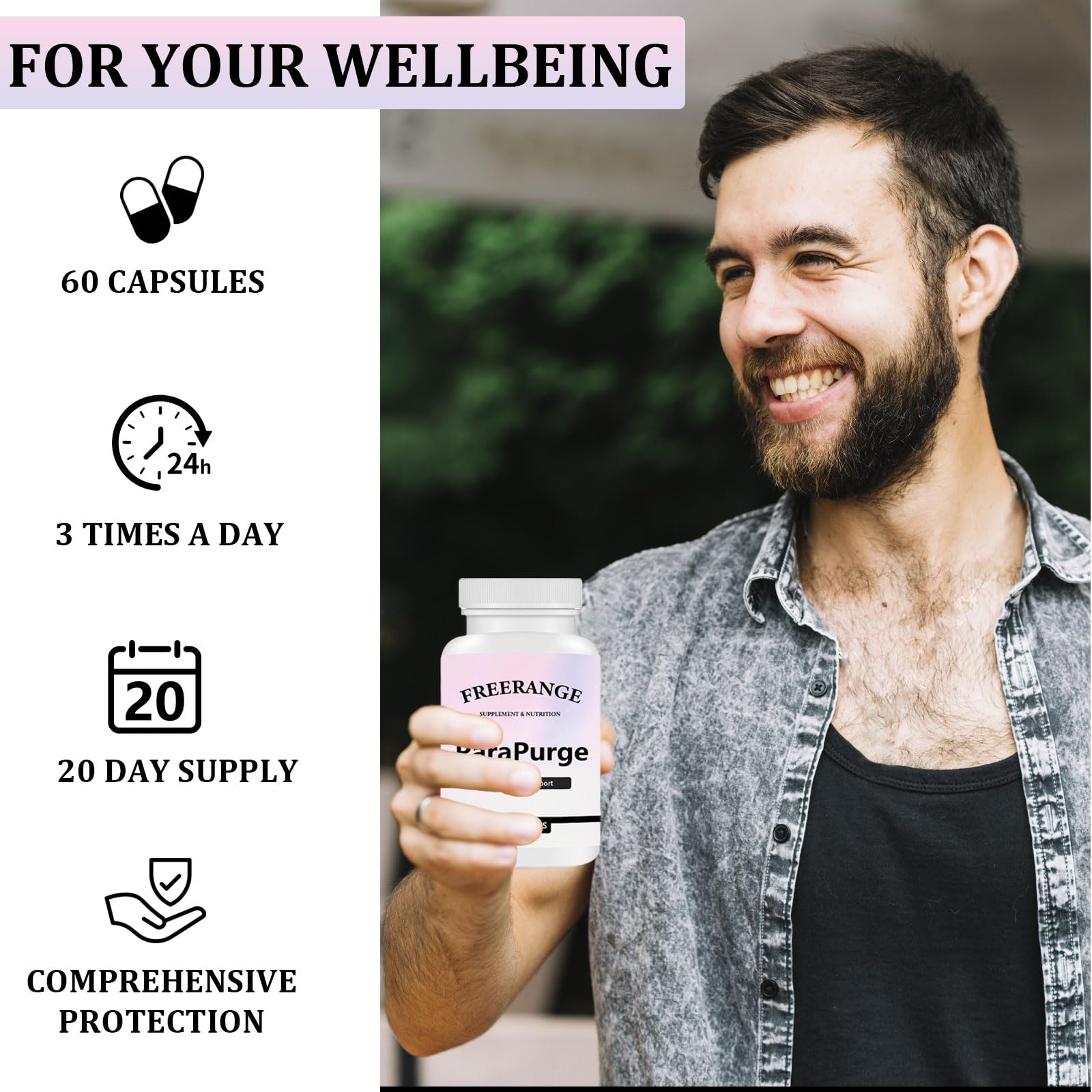 FITactic ParaPurge gut health illustration evokes daily digestive wellness.