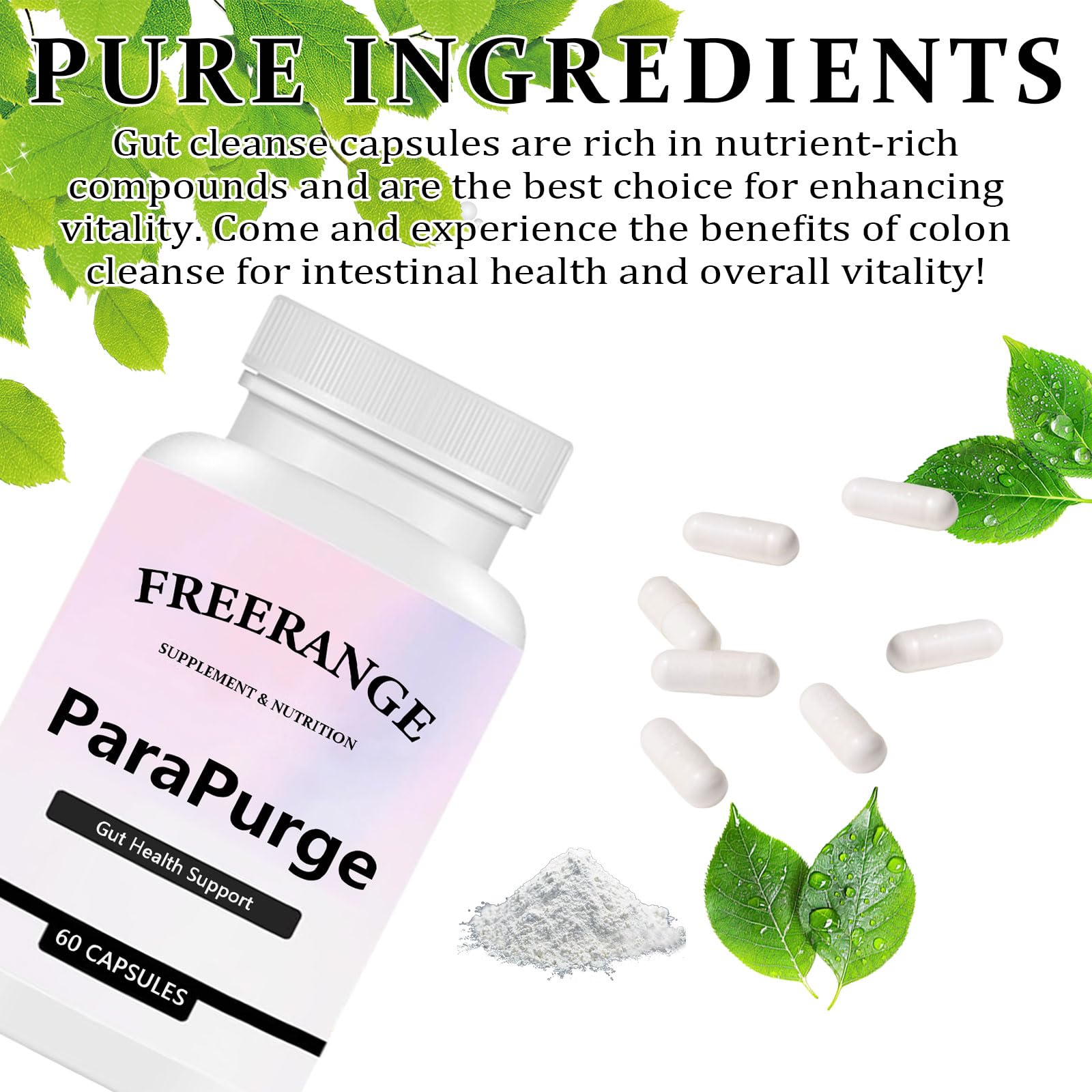 FITactic ParaPurge packaging label presents clean, simple serving guidance.