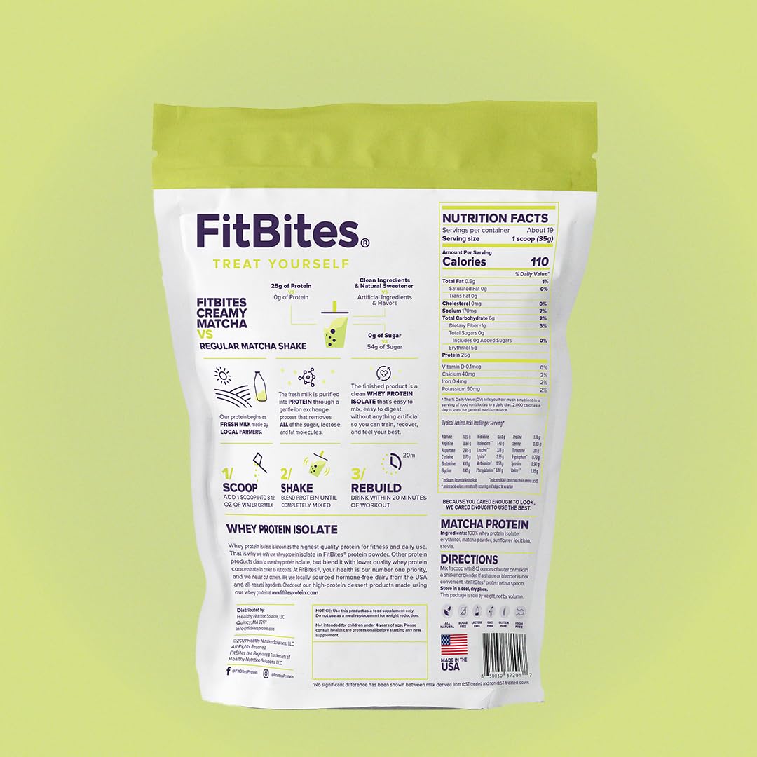Nutrition label and cup illustrate a low-calorie, zero-sugar protein option.