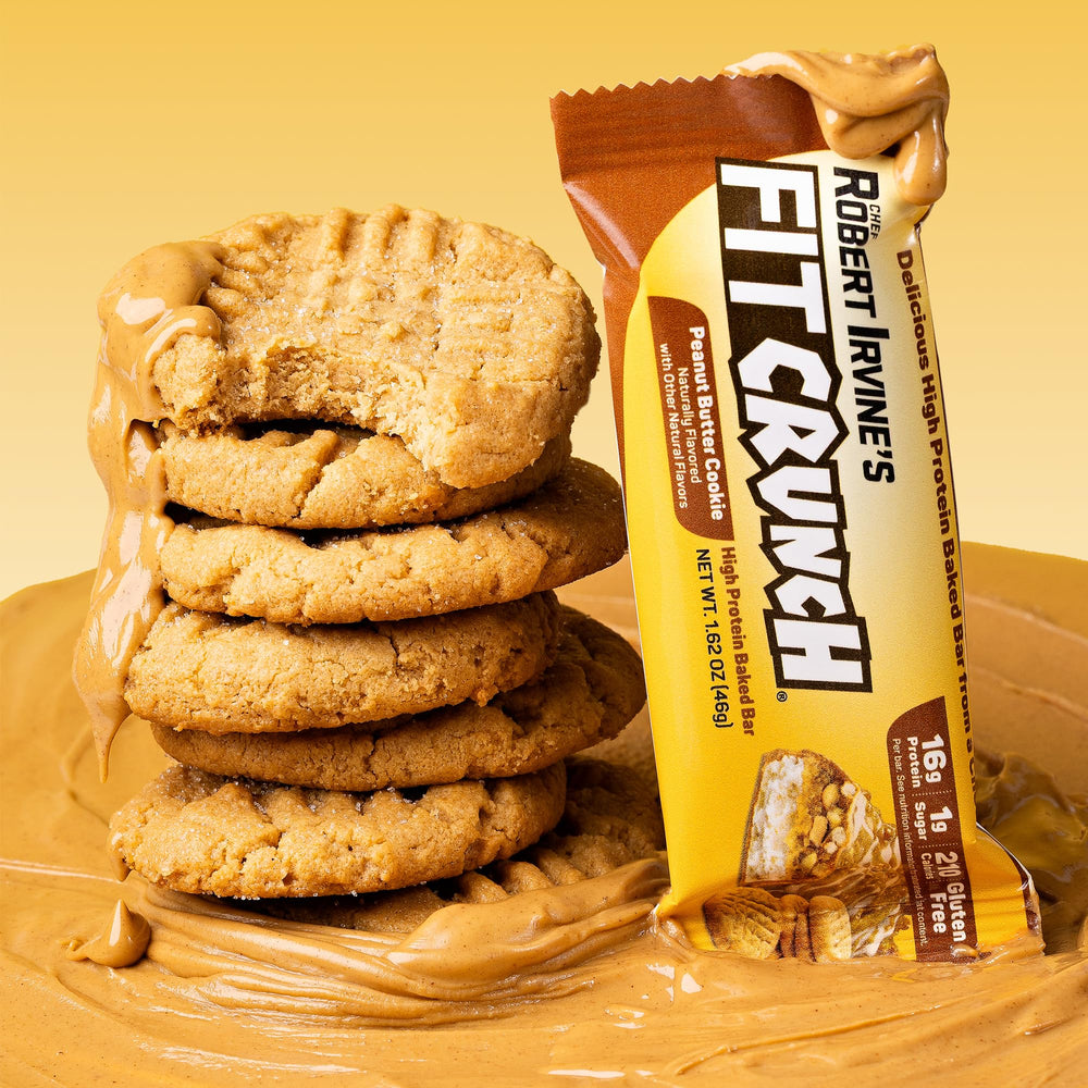 FITCRUNCH 16g protein bar emphasizes quick, satisfying energy.